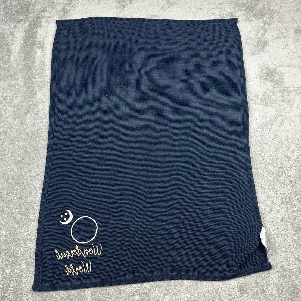 Silver Cloud 100% Cotton Navy Blue 27x35in Knit 